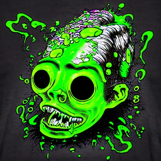 Image similar to grimy slimepunk ooze monster