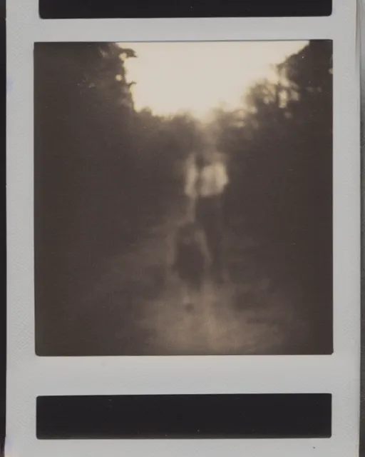 Prompt: does this Polaroid photo price the existence of demons?