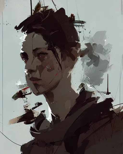 Prompt: portrait by ismail inceoglu