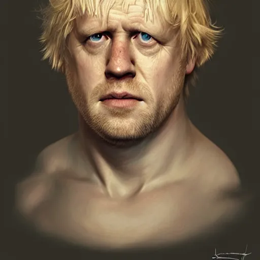 Image similar to the cast of game of thrones as boris johnson, anatomy, bathed in light, highly detailed, photorealistic, artstation, smooth, sharp focus, illustration, unreal engine 5, 8 k, art by artgerm and greg rutkowski and edgar maxence