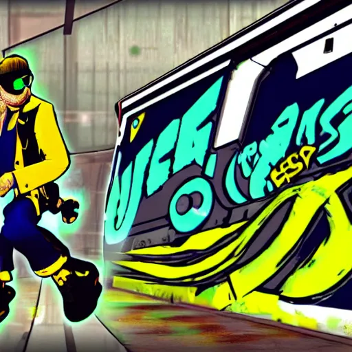 Image similar to Jet set radio for Dreamcast game