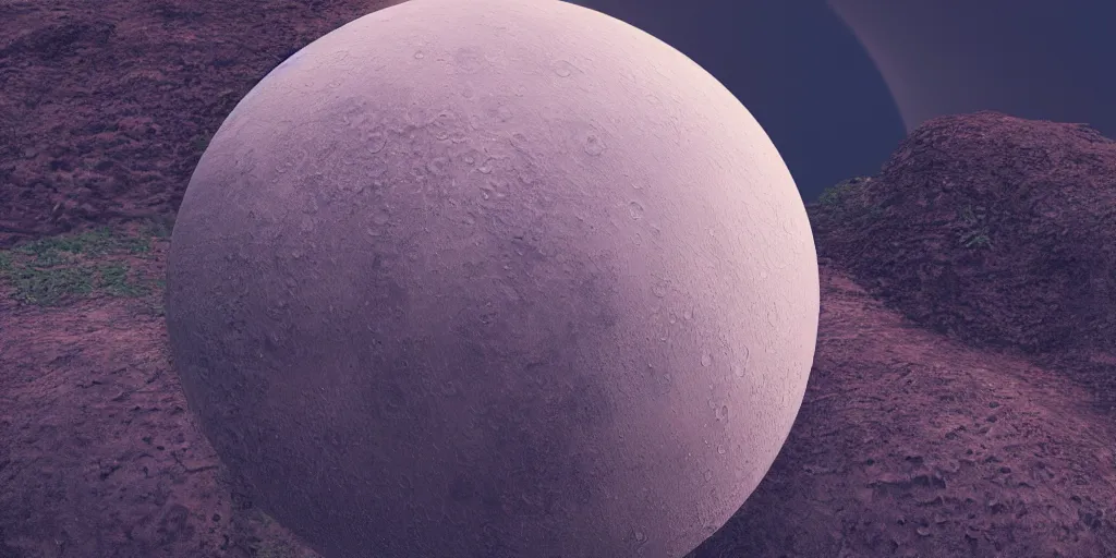 Prompt: beautiful landscape of a tropical moon, trending on art station, photoreal, 8k, octane render