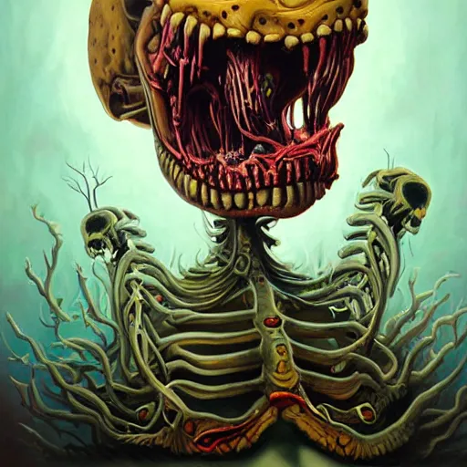 Prompt: a Painting by nychos from the weird Crew