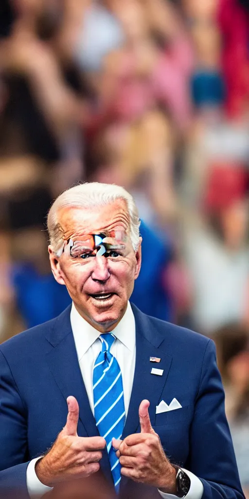 Image similar to Joe Biden as Goofy, 100mm portrait, bokeh, detailed, award-winning