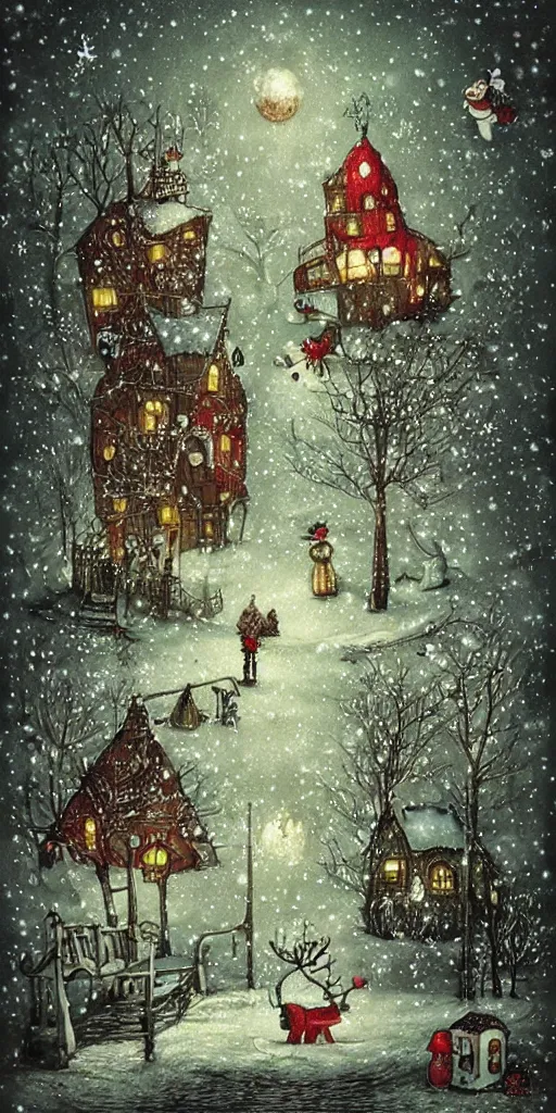 Image similar to a christmas scene by alexander jansson