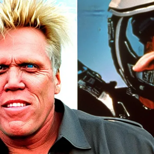 Image similar to gary busey in starship troopers