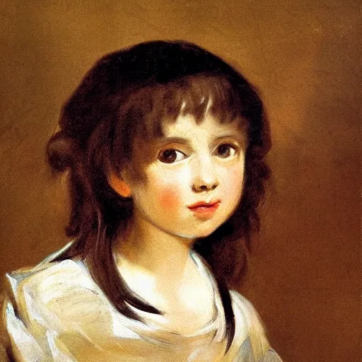 Image similar to Painting of a young girl by Francisco de Goya. Extremely detailed. High quality. 4K. Award winning.