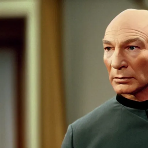 Image similar to Jean-Luc Picard, tv still from Star Trek Picard