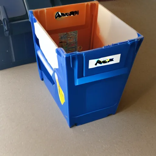 Prompt: throw trash in container, IKEA manual