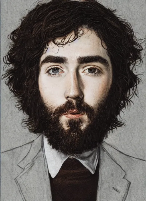 Image similar to Keaton Henson portrait, 8k highly detailed