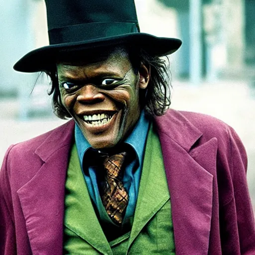 Prompt: Samuel L Jackson as The Joker