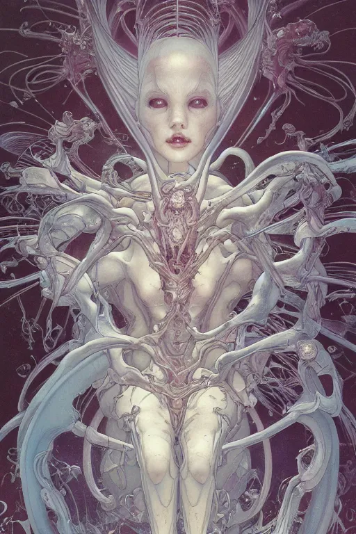 Image similar to casper the friendly ghost, by artgerm and yoshitaka amano and moebius and hr giger and zdislaw beksinski and alphonse mucha, hyperdetailed, symmetry, glamour, surreal, dc comics, ornate, stunning, nebula, explosions in the sky, trending on artstation