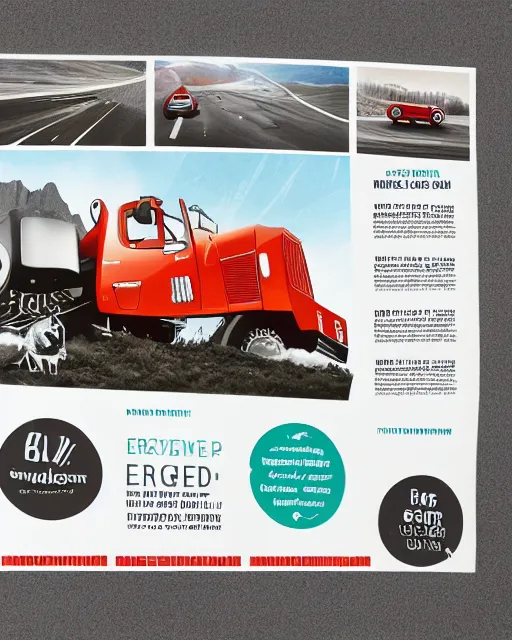 Image similar to advertisement poster for a cooperative vehicle company, modern graphic design, very detailed