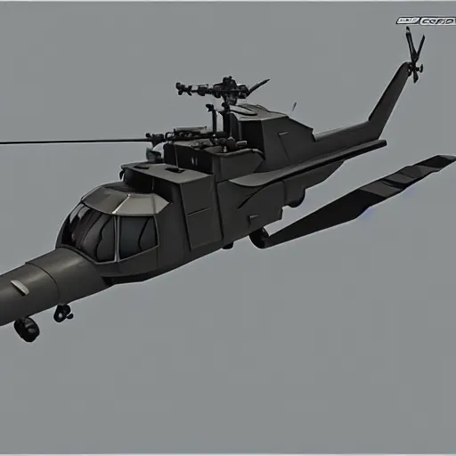 Image similar to futuristic military attack helicopter concept art