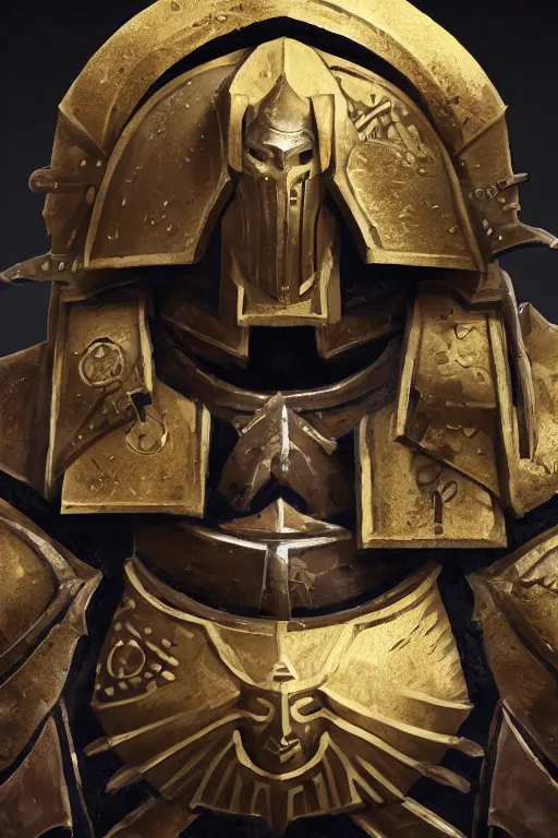 Image similar to armor portrait heros warhammer 4 0 k horus heresy fanart - the primarchs emperor by johannes helgeson animated with vfx concept artist & illustrator global illumination ray tracing hdr fanart arstation zbrush central hardmesh 8 k octane renderer comics stylized