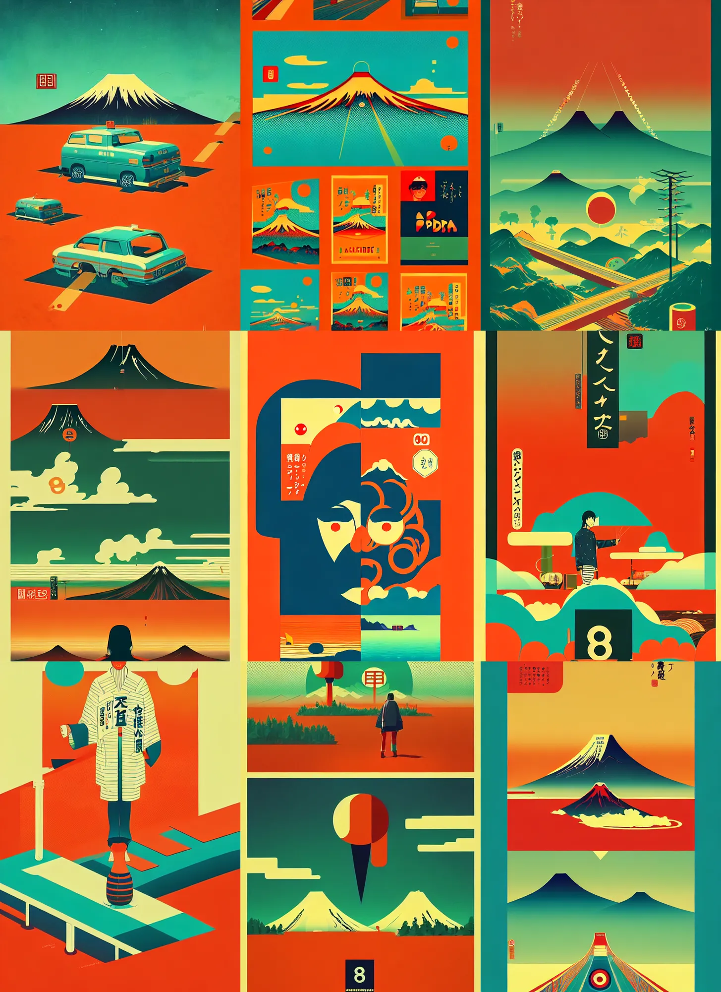Beautiful Illustration Of Layout Of Japanese Pop Art Stable Diffusion