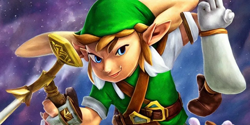 Image similar to The Legend of Zelda Luigi