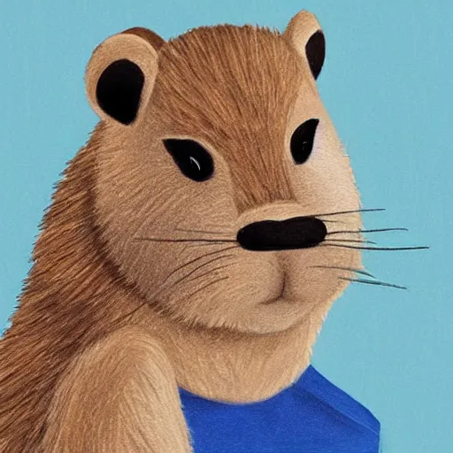 Image similar to justin bieber as a beaver, high detail