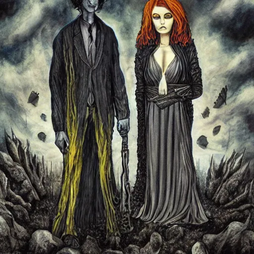 Image similar to neil gaiman gothic art modern, highly detailed, surreal