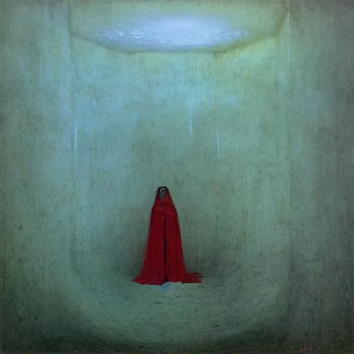 Prompt: dream of the red chamber by Beksinski