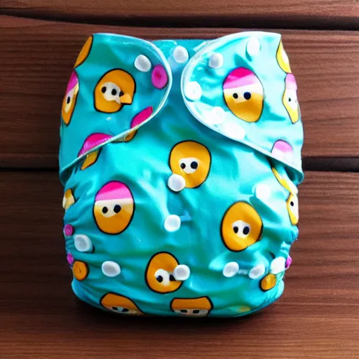 Image similar to kawaii babyish disposable diaper design