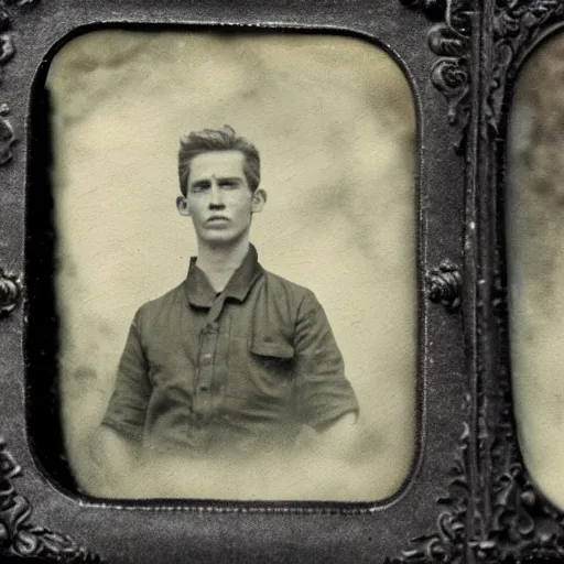 Image similar to tintype photo, teenwolf