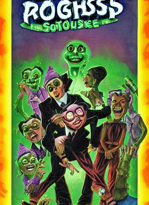Prompt: a classic Goosebumps cover by R.L Stine