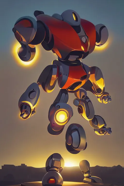 Image similar to metabots medabots medarotto medarot robot minimalist comics, behance hd by jesper ejsing, by rhads, makoto shinkai and lois van baarle, ilya kuvshinov, rossdraws global illumination ray tracing hdr radiating a glowing aura