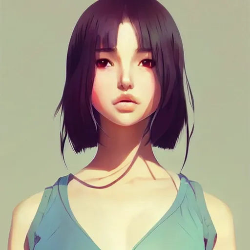 Image similar to a beautiful young japanese natalie portman alluring instagram model in crop top, by guweiz and wlop and ilya kuvshinov and artgerm and makoto shinkai and studio ghibli, symmetrical eyes, aesthetic, gorgeous, stunning, alluring, attractive, artstation, deviantart, pinterest, digital art