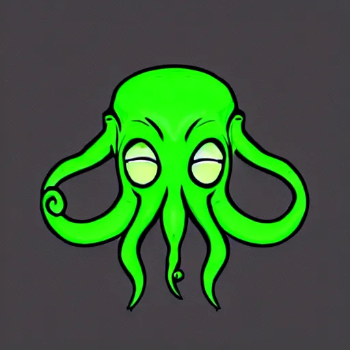 Prompt: cthulhu emoticon