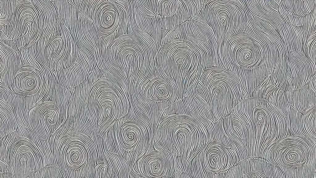 Image similar to ink drawing selfish textured tambour pattern, symmetrical