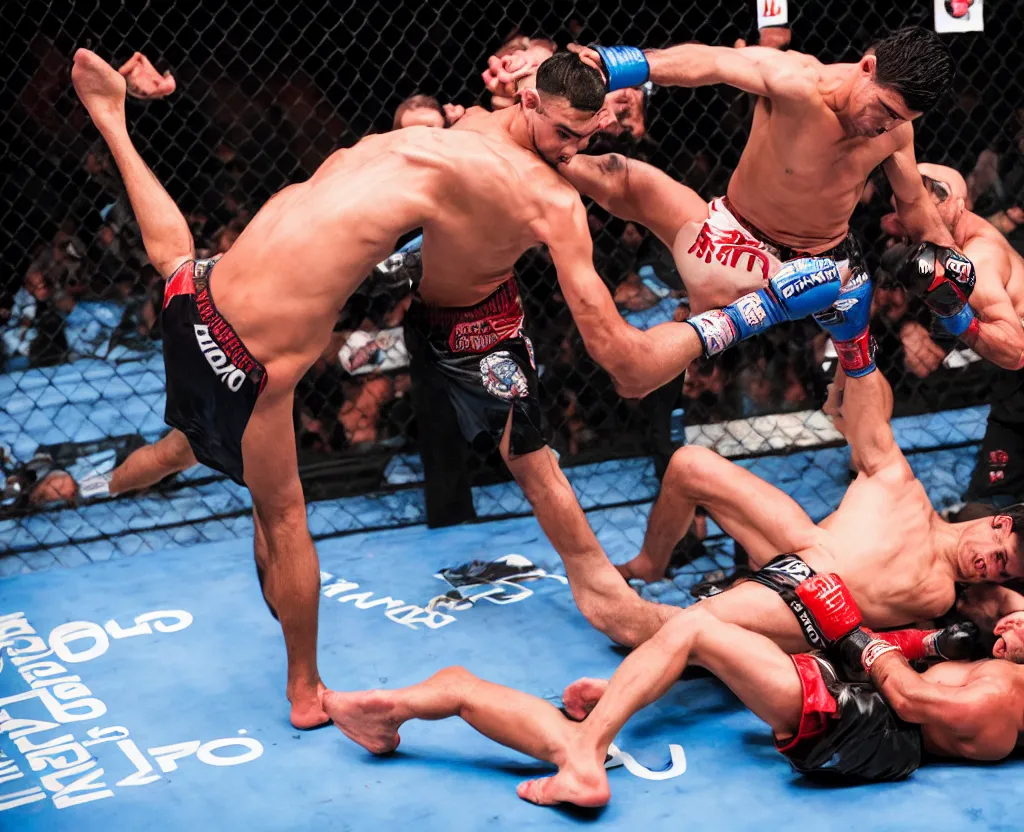 Image similar to chito vera knocks out dominick cruz via headkick, by annie leibovitz and steve mccurry, natural light, detailed face, canon eos c 3 0 0, ƒ 1. 8, 3 5 mm, 8 k, medium - format print