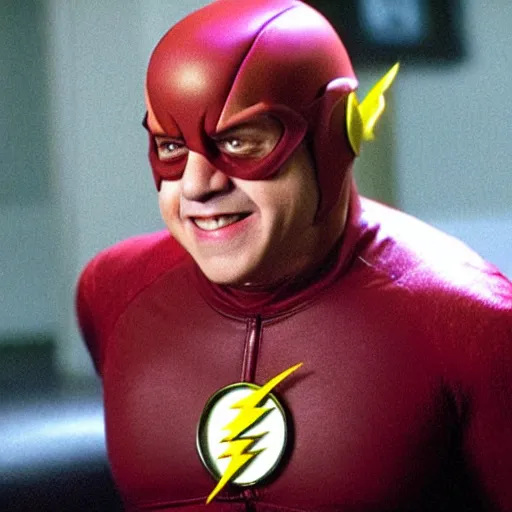 Image similar to danny devito as the flash