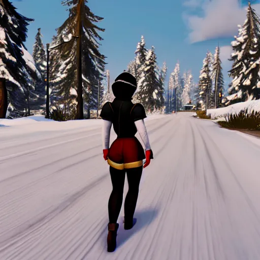 Image similar to snow white in gta, game screenshot
