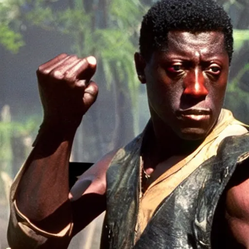 Prompt: Wesley snipes as character in mortal Kombat