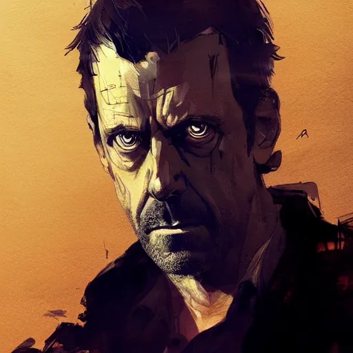 Image similar to portrait of Gregory House, dramatic lighting, illustration by Greg rutkowski, yoji shinkawa, 4k, digital art, concept art, trending on artstation