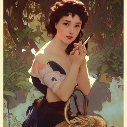 Image similar to tramp monster, 8 k, depth of field, 3 d, art by artgerm and greg rutkowski and alphonse mucha and uang guangjian and gil elvgren and sachin ten