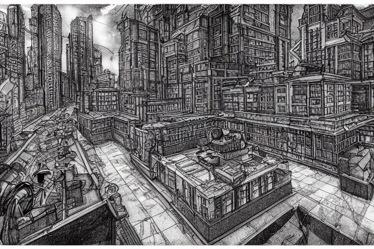 How to Draw a City using Two-Point Perspective: Step by Step - YouTube