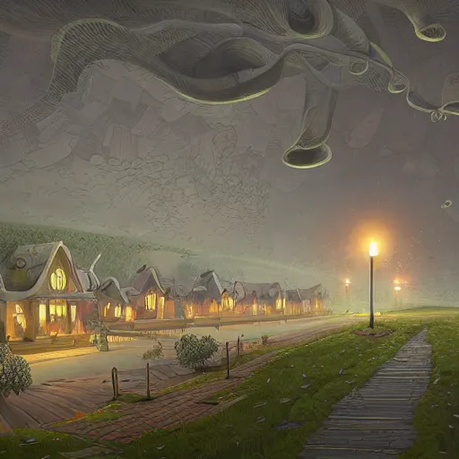 Image similar to Train station, artwork by Gediminas Pranckevicius,