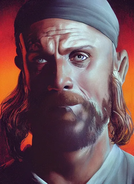 Prompt: johnny sins as jesus, in clouds, portrait by greg hildebrandt, studio lighting, muted colors, by terry richardson, by frank frazetta, extreme detail, reflections, trending on artstation, 8 k