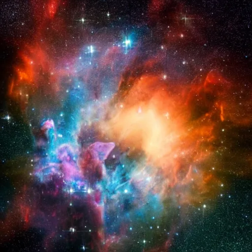 Image similar to a piano-shaped nebula, dramatic low-key lighting, details galore, extremely realistic, high octane, 10K