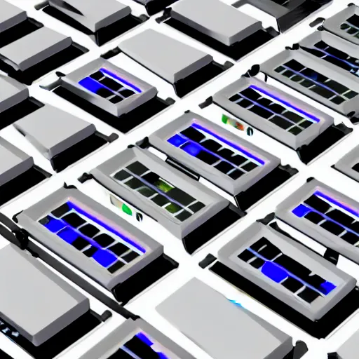 Image similar to a computer cuseum including all computers that have ever existed, hd, concept art