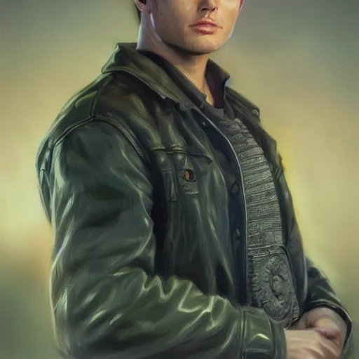 Image similar to Chibi Dean Winchester, detailed, centered, digital painting, artstation, concept art, donato giancola, Joseph Christian Leyendecker, WLOP, Boris Vallejo, Breathtaking, 8k resolution, extremely detailed, beautiful, establishing shot, artistic, hyperrealistic, beautiful face, octane render, cinematic lighting, dramatic lighting, masterpiece