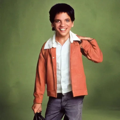 Image similar to fashion photo of ralph macchio as a midget