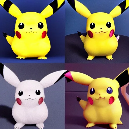 Image similar to pikachu but there is something slightly off, a subtle uncanny change