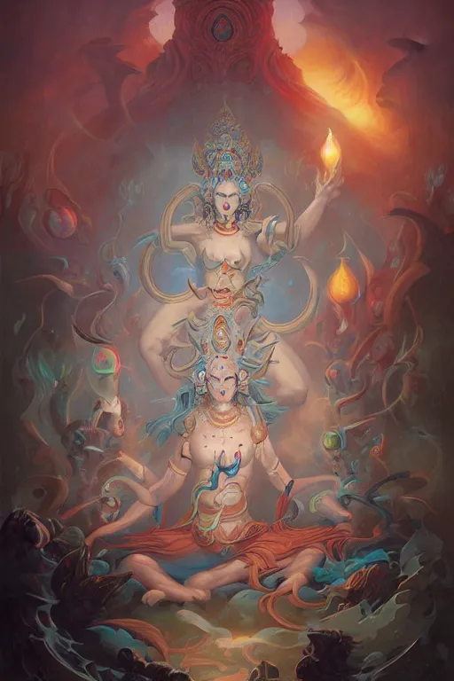 Prompt: Vajrakilaya by Peter Mohrbacher