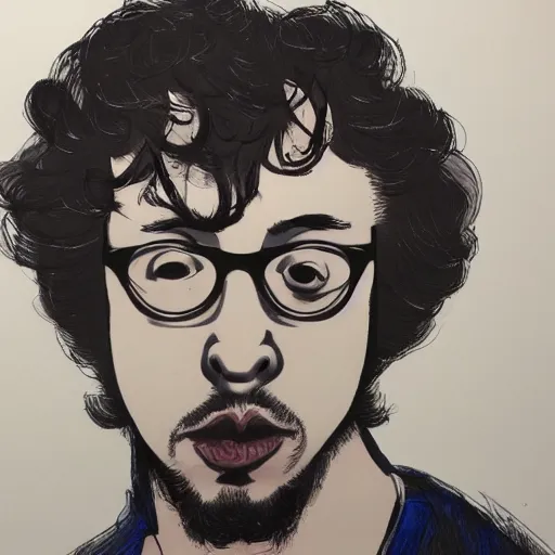 Prompt: Sam Hyde in the style of James Jean