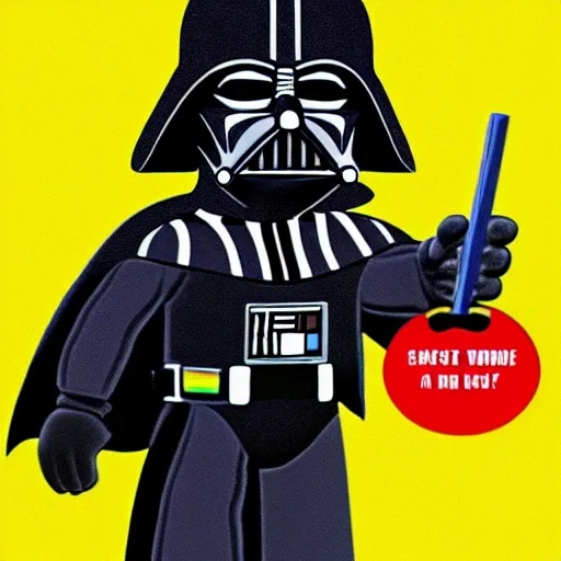 Image similar to darth vader as a simpsons character