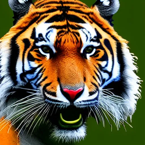 Moody Tiger Stunning Close-up in 8k Resolution Stock Illustration -  Illustration of techniques, screen: 296880336