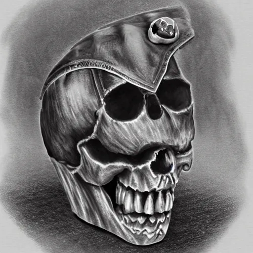 how to draw a realistic skull on fire